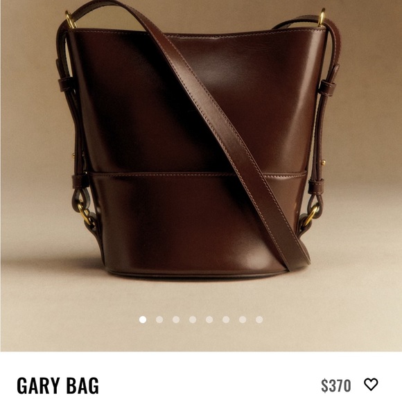 Sézane Gary Bag in Rich Brown Leather - Picture 1 of 7